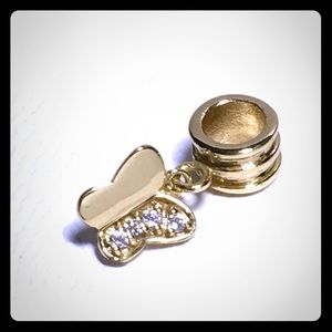 European 925 gold plated charm Fits Pandora